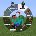 Morph mod for Minecraft — превращение в мобов
