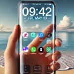 Прозрачный телефон: живые обои