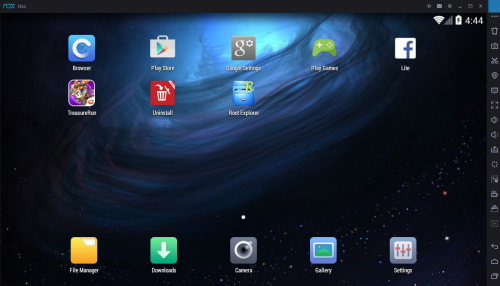 Рабочее окно NoxPlayer