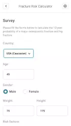 FRAX - калькулятор риска переломов