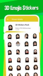 Новые 3D смайлики наклейки для Whatsapp