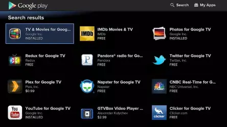 Google Play Market для Google TV