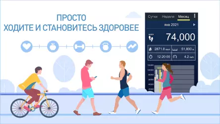 Шагомер - счетчик шагов