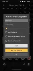 Julls' Calendar Widget Lite