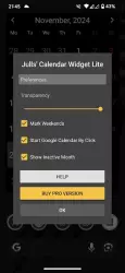 Julls' Calendar Widget Lite