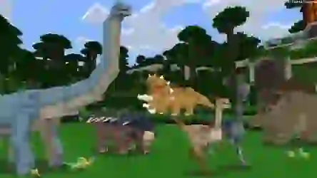 Мод динозавры в Minecraft PE