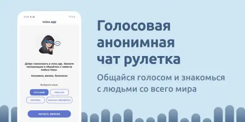 Voisa - голосовой чат рулетка