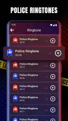 Громкий звук сирены полиции