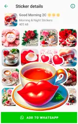 Доброе утро: стикеры для WhatsApp