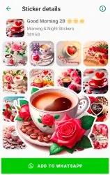 Доброе утро: стикеры для WhatsApp