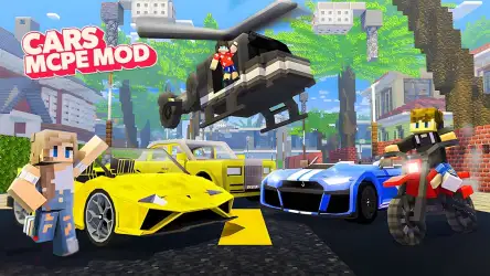 Cars Mod Vehicle for Minecraft — мод на машины