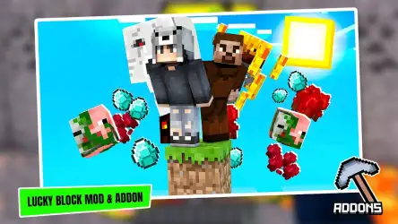 Lucky Blocks Mod & Addon для Minecraft