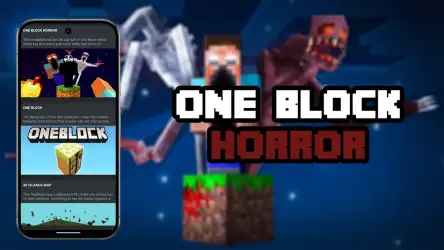 One Block Horror Mod для Minecraft PE