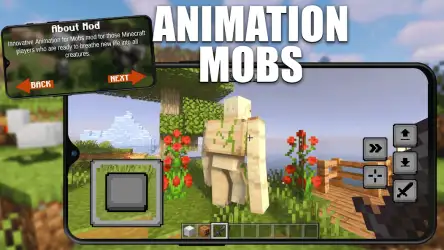 Моды мобы анимации Minecraft
